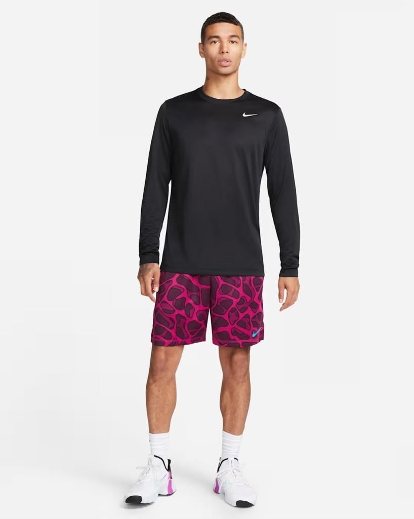 Nike Dri-FIT Legend DX0993-010 Erkek Uzun Kollu Tişört - Siyah