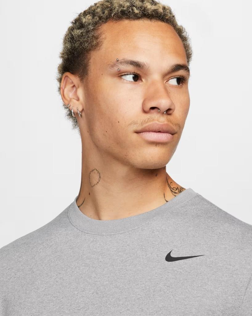 Nike Dri-FIT Legend DX0993-063 Erkek Uzun Kollu Tişört - Tumbled Grey