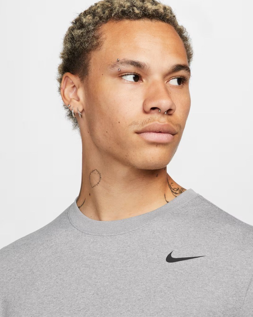 Nike Dri-FIT Legend DX0993-063 Erkek Uzun Kollu Tişört - Tumbled Grey