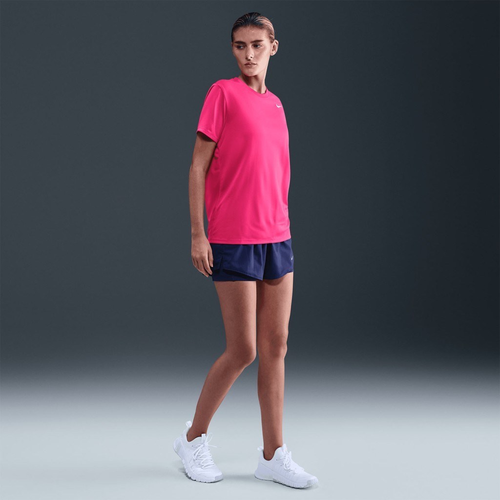 Nike DX0687-666 Dri-FIT Kadın Spor T-Shirt - Pembe