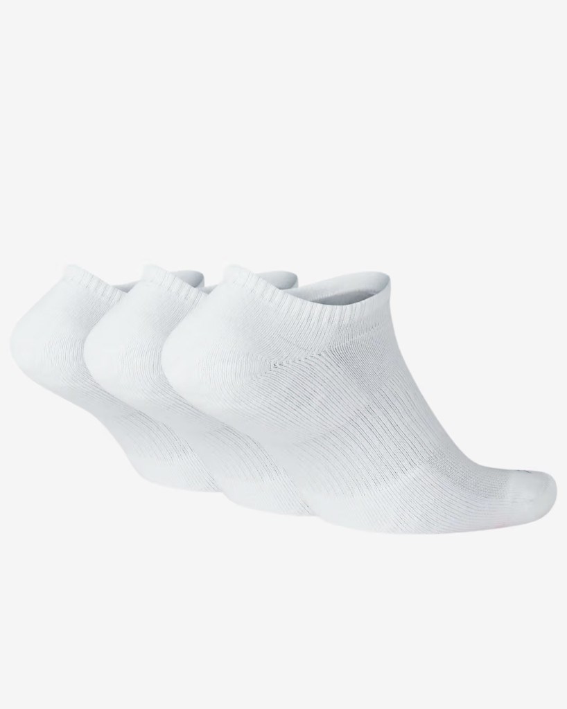 Nike Everyday Plus Cushion SX6889-100 Antrenman No-Show Çorapları (3 Çift)