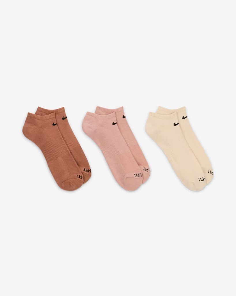 Nike Everyday Plus Cushion SX6889-968 Antrenman No-Show Çorapları (3 Çift)