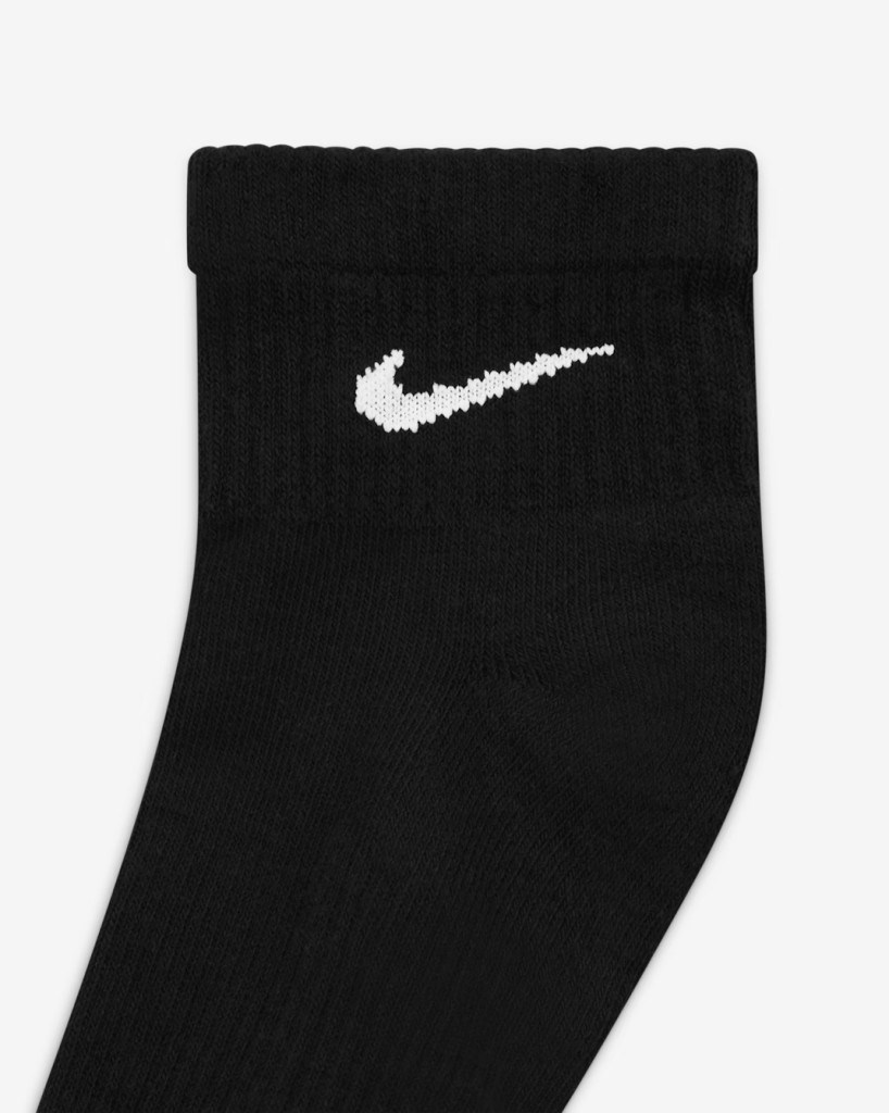 Nike Everyday Plus Destekli Antrenman Bilek Çorapları (3 Çift) Siyah SX6890-010