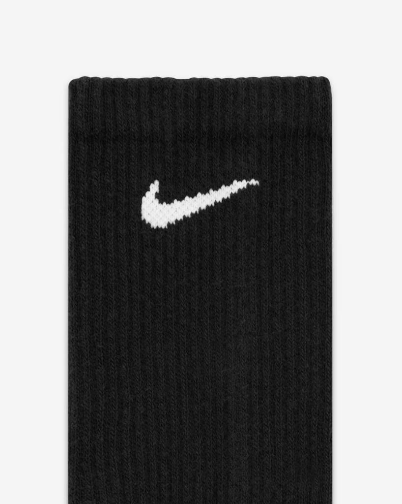 Nike Everyday Plus Destekli Antrenman Crew Çorapları (6 Çift) Siyah SX6897-010