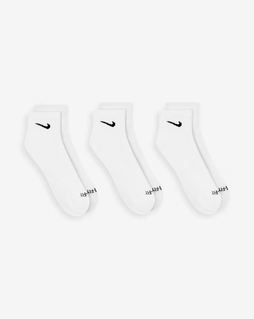 Nike Everyday Plus Destekli Antrenman Bilek Çorapları (3 Çift) Beyaz SX6890-100