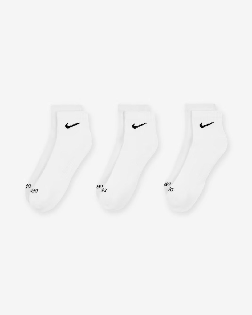 Nike Everyday Plus Destekli Antrenman Bilek Çorapları (3 Çift) Beyaz SX6890-100