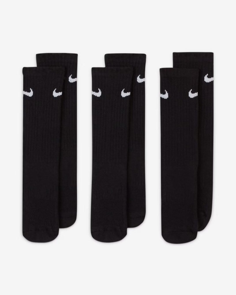 Nike Everyday SX6842-010 Çocuk Yastıklı Crew Çorapları (3 Çift)