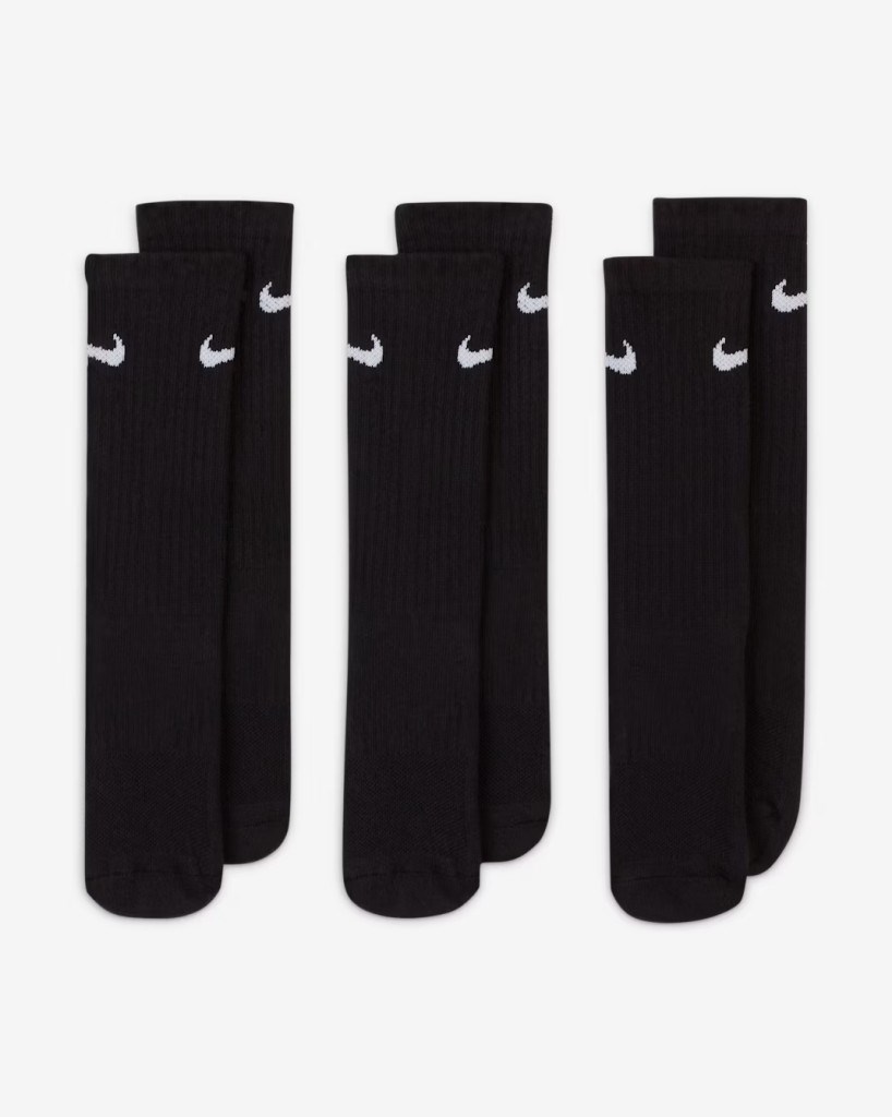 Nike Everyday SX6842-010 Çocuk Yastıklı Crew Çorapları (3 Çift)