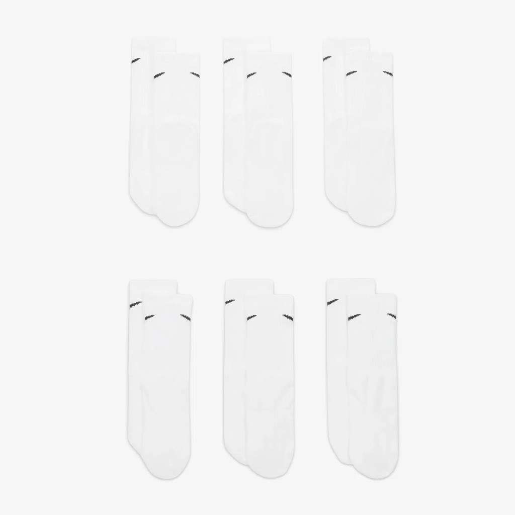 Nike Everyday SX6910-100 Çocuk Yastıklı Crew Çorapları (6 Çift)