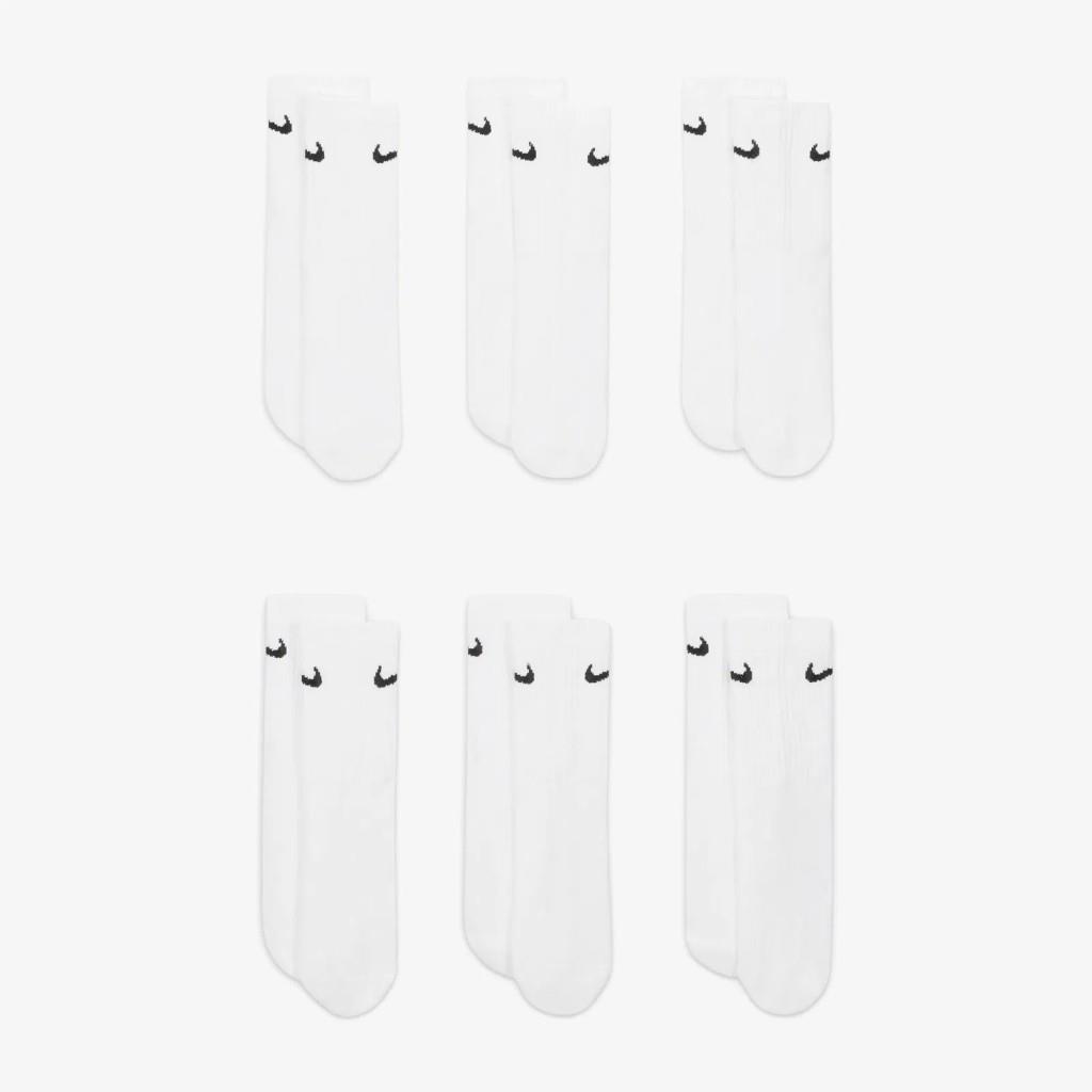 Nike Everyday SX6910-100 Çocuk Yastıklı Crew Çorapları (6 Çift)
