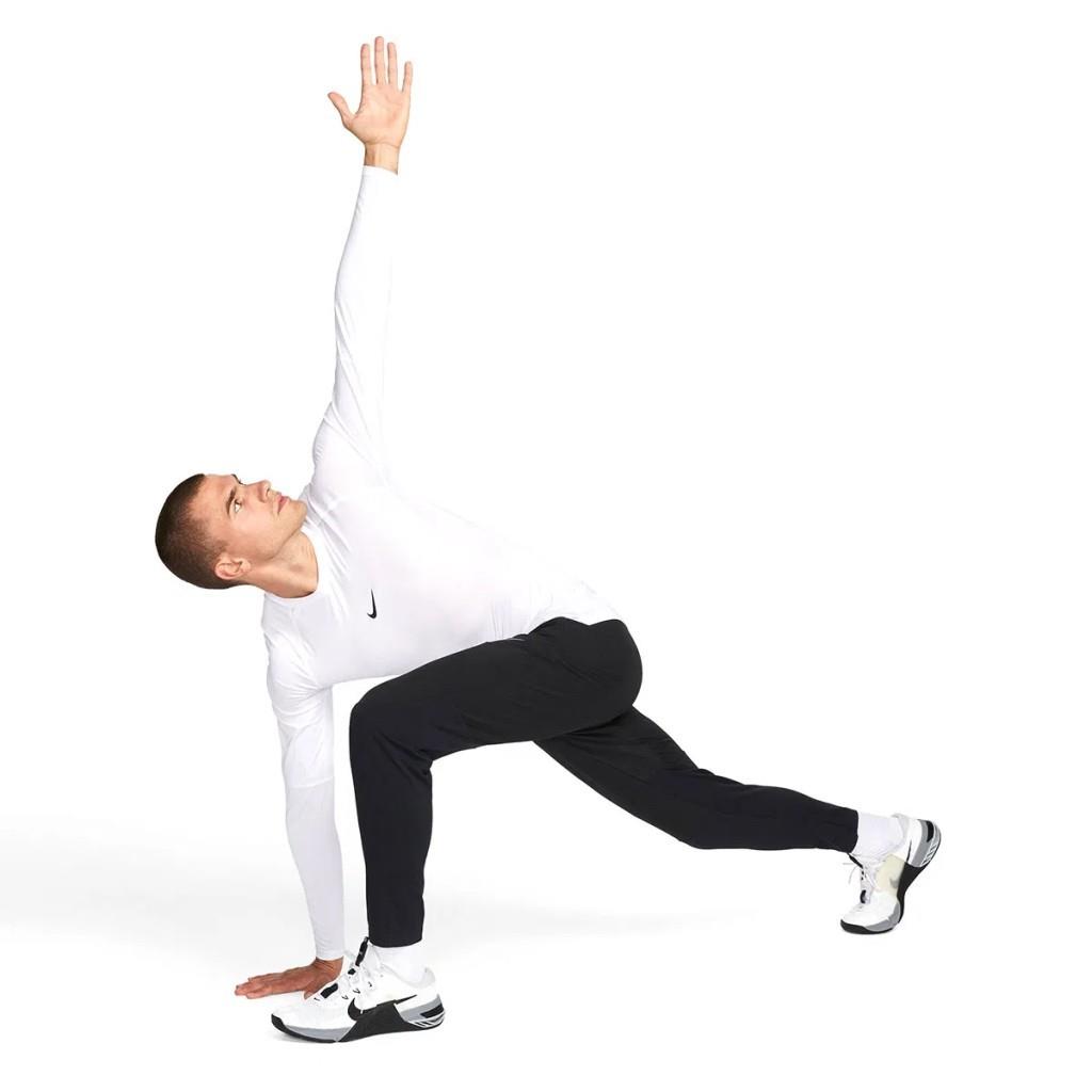 NIKE  FB7919-100 Pro Dri-FIT Erkek Beyaz Uzun Kollu Tişört