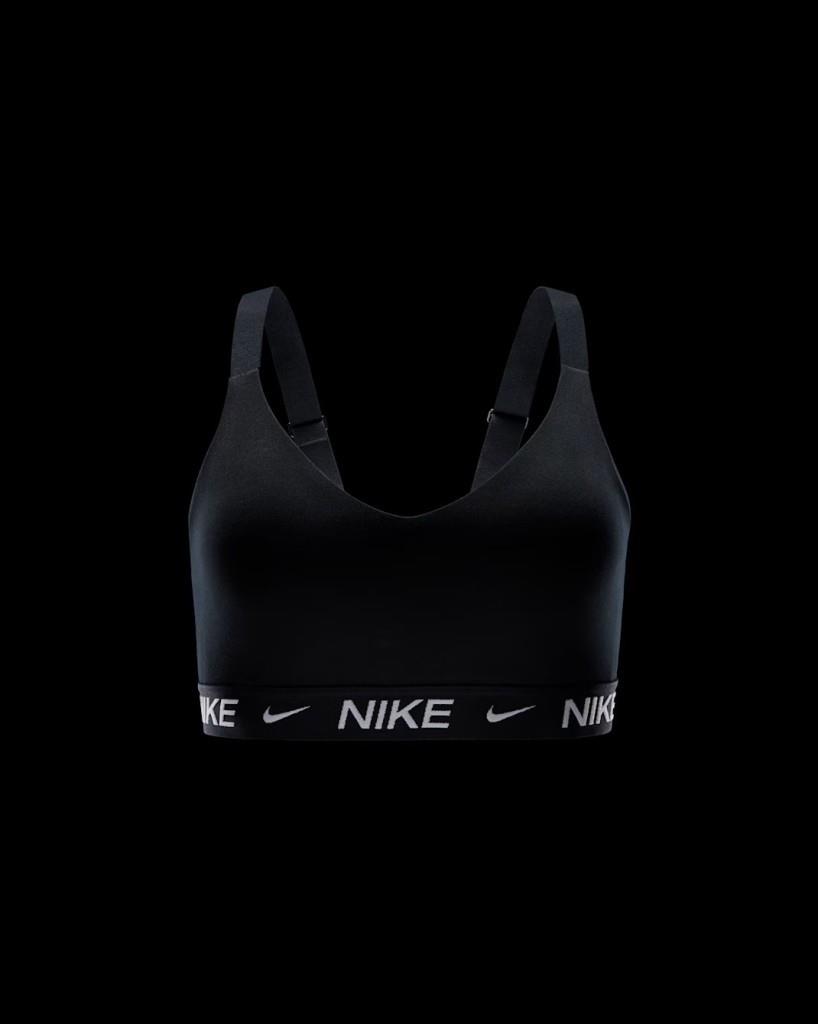 Nike FD1065-011 Indy Orta Destekli Pedli Ayarlanabilir Kadın Spor Sütyeni - Siyah