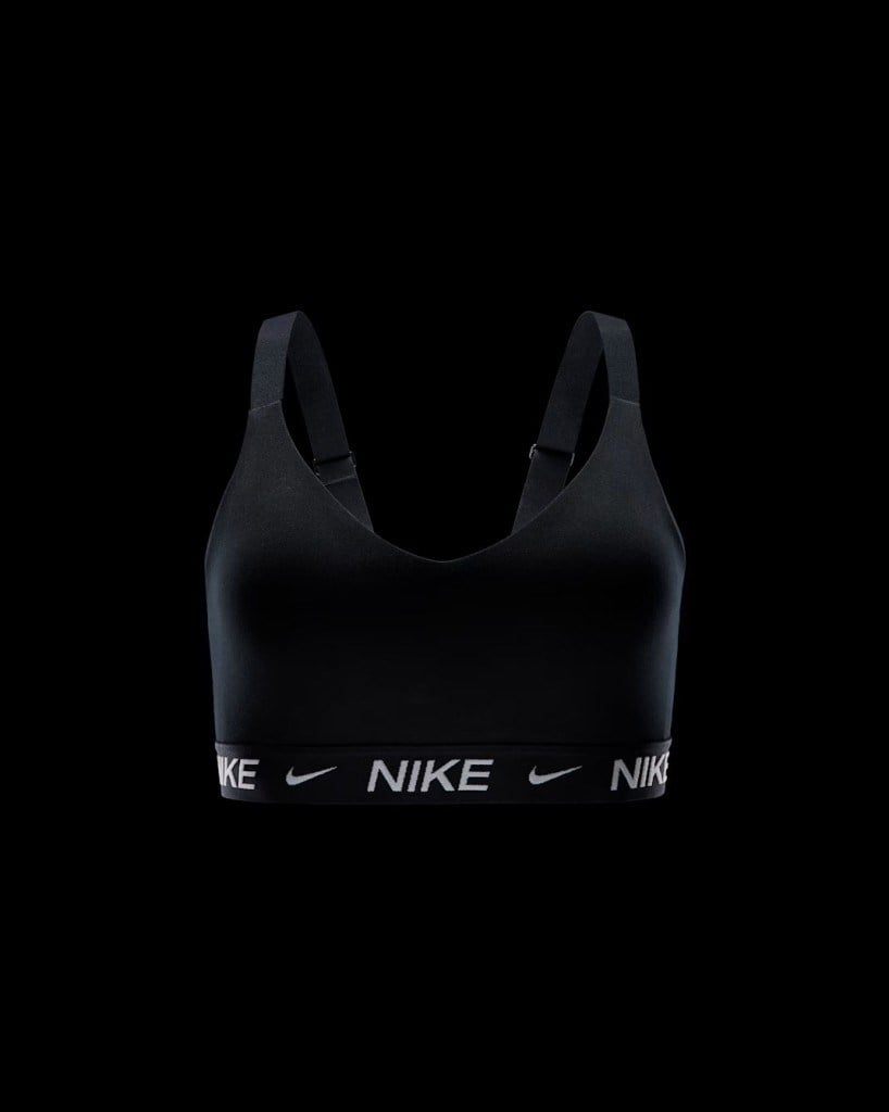 Nike FD1065-011 Indy Orta Destekli Pedli Ayarlanabilir Kadın Spor Sütyeni - Siyah