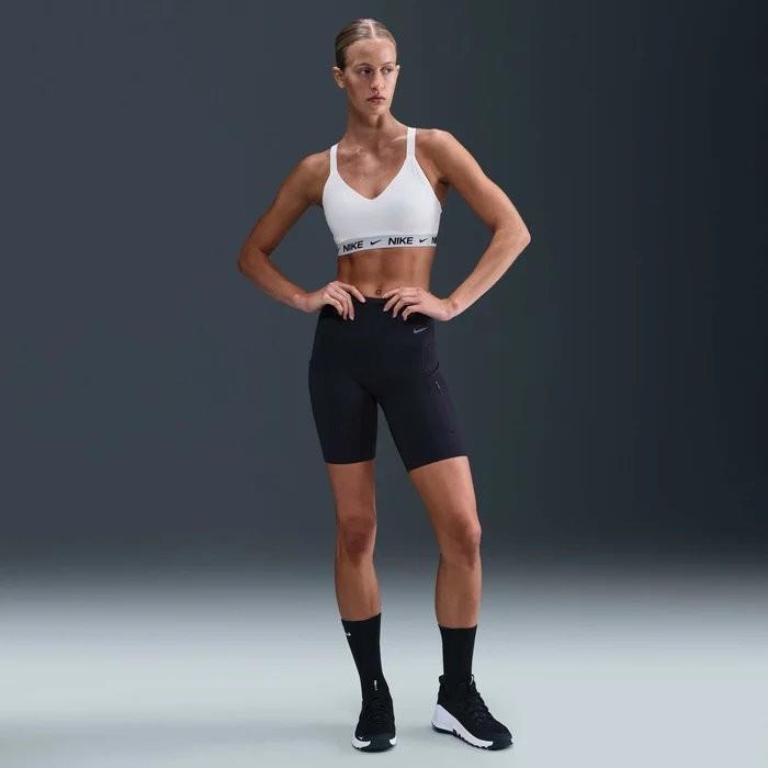 Nike FD1065-101 Indy Orta Destekli Pedli Ayarlanabilir Kadın Spor Sütyeni - Beyaz