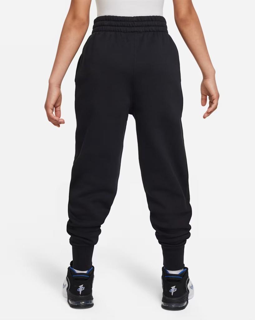 NIKE FD2921-010 Club Fleece Yüksek Belli Genç Kız Siyah Eşofman Altı