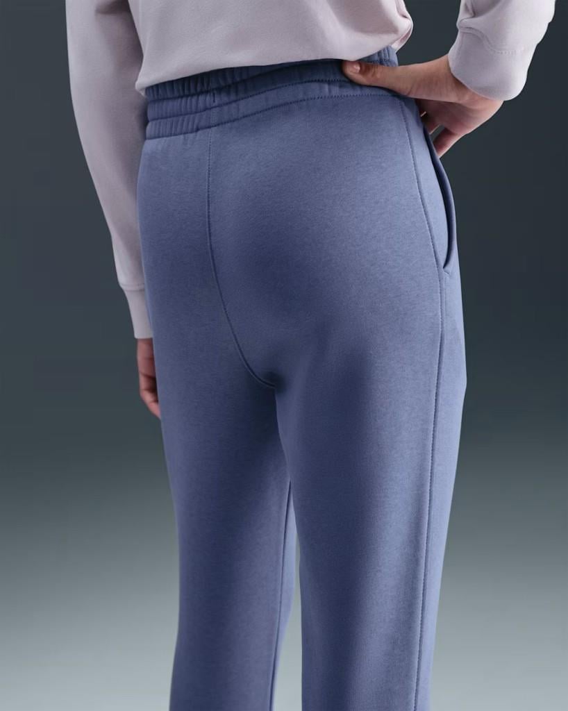 Nike FD2921-499 Sportswear Club Fleece Büyük Kız Çocuk Yüksek Belli Dar Kesim Pantolon - Lila