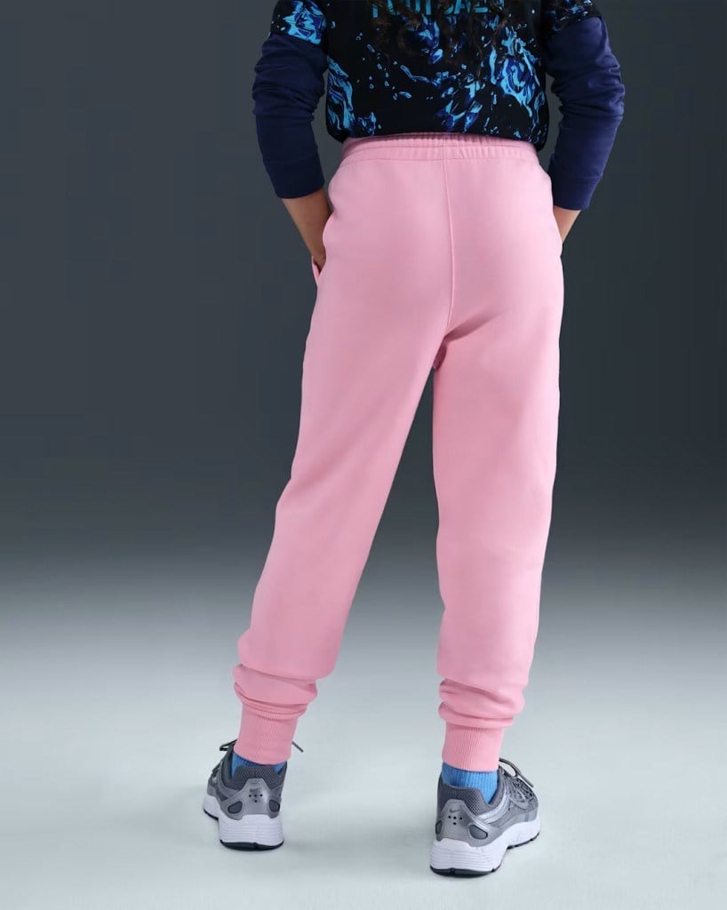 Nike FD2921-690 Sportswear Club Fleece Büyük Kız Çocuk Yüksek Belli Dar Kesim Pantolon - Pembe