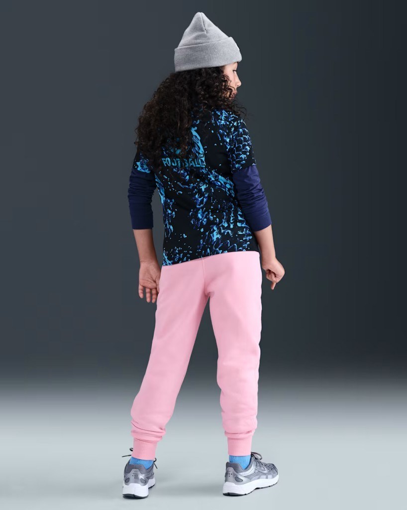 Nike FD2921-690 Sportswear Club Fleece Büyük Kız Çocuk Yüksek Belli Dar Kesim Pantolon - Pembe