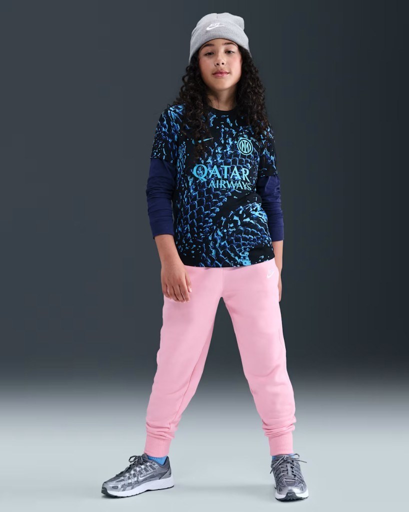 Nike FD2921-690 Sportswear Club Fleece Büyük Kız Çocuk Yüksek Belli Dar Kesim Pantolon - Pembe