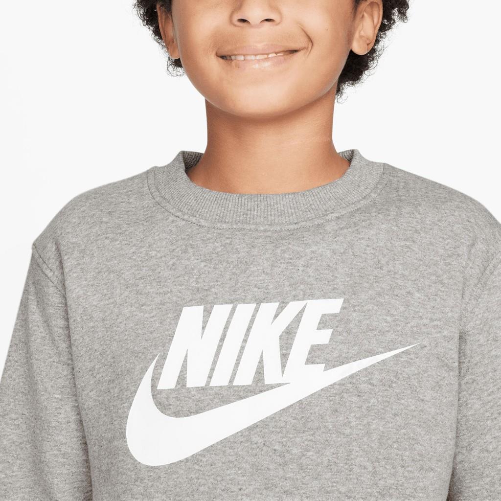 Nike FD2992-063 Sportswear Club Fleece Genç Çocuk Sweatshirt'ü - Gri