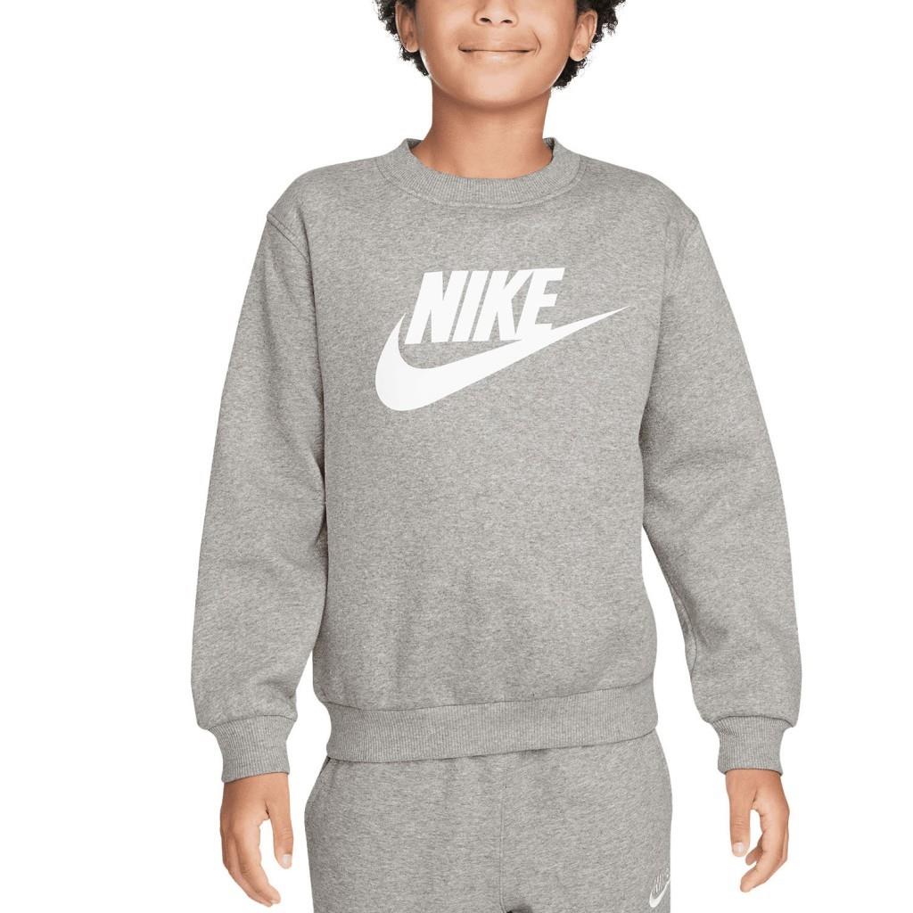 Nike FD2992-063 Sportswear Club Fleece Genç Çocuk Sweatshirt'ü - Gri