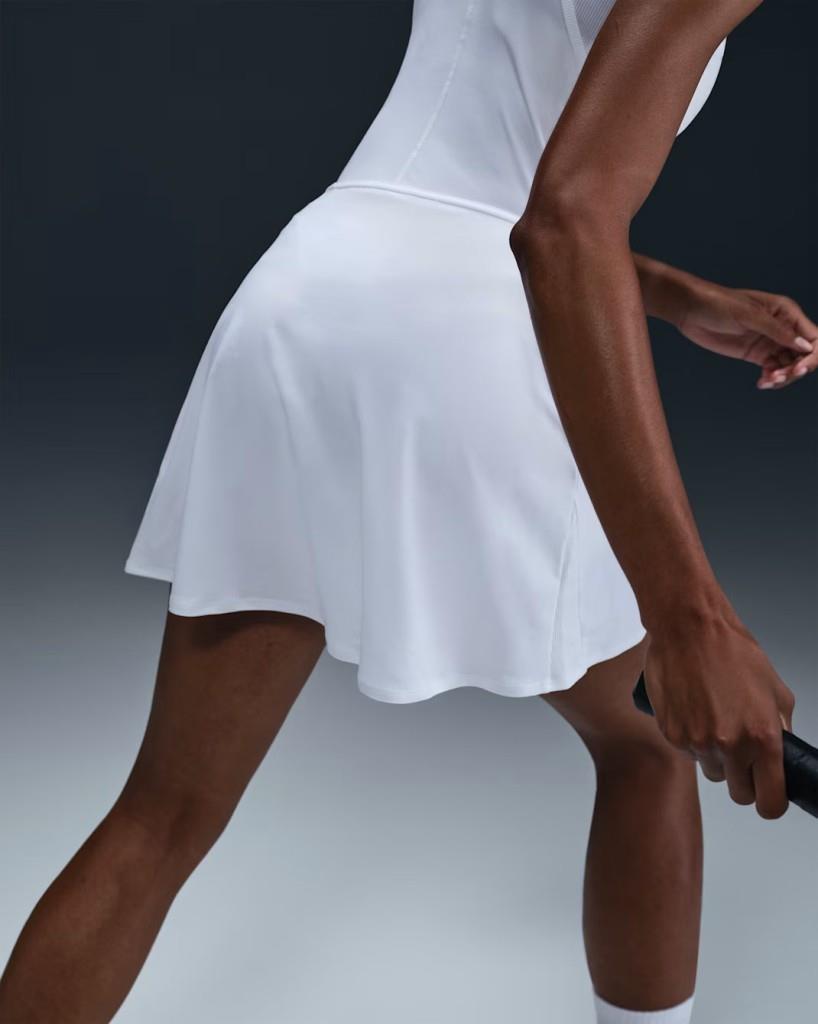 Nike FD6528-010 Victory Dri-FIT Fırfırlı Kadın Tenis Eteği - Beyaz