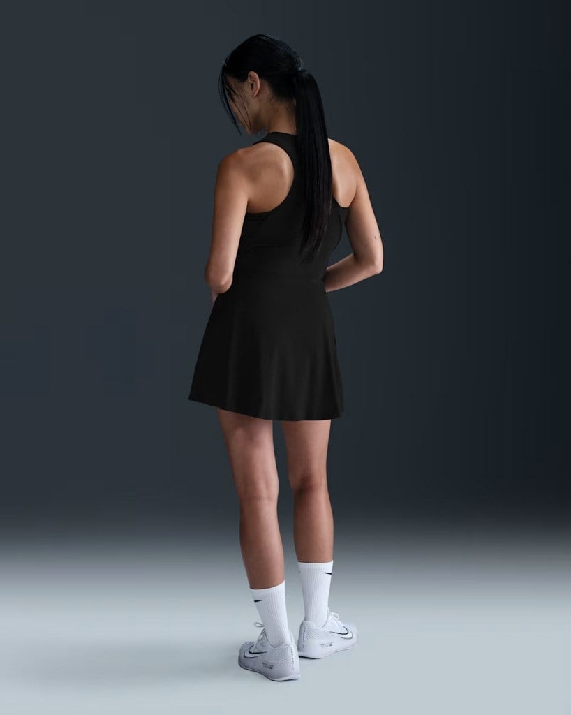 Nike FD6528-010 Victory Dri-FIT Fırfırlı Kadın Tenis Eteği - Siyah