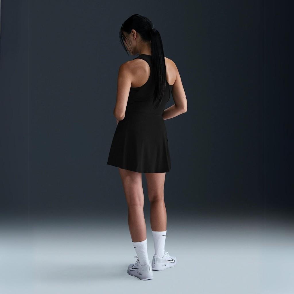 Nike FD6528-100 Victory Dri-FIT Fırfırlı Kadın Tenis Eteği - Siyah