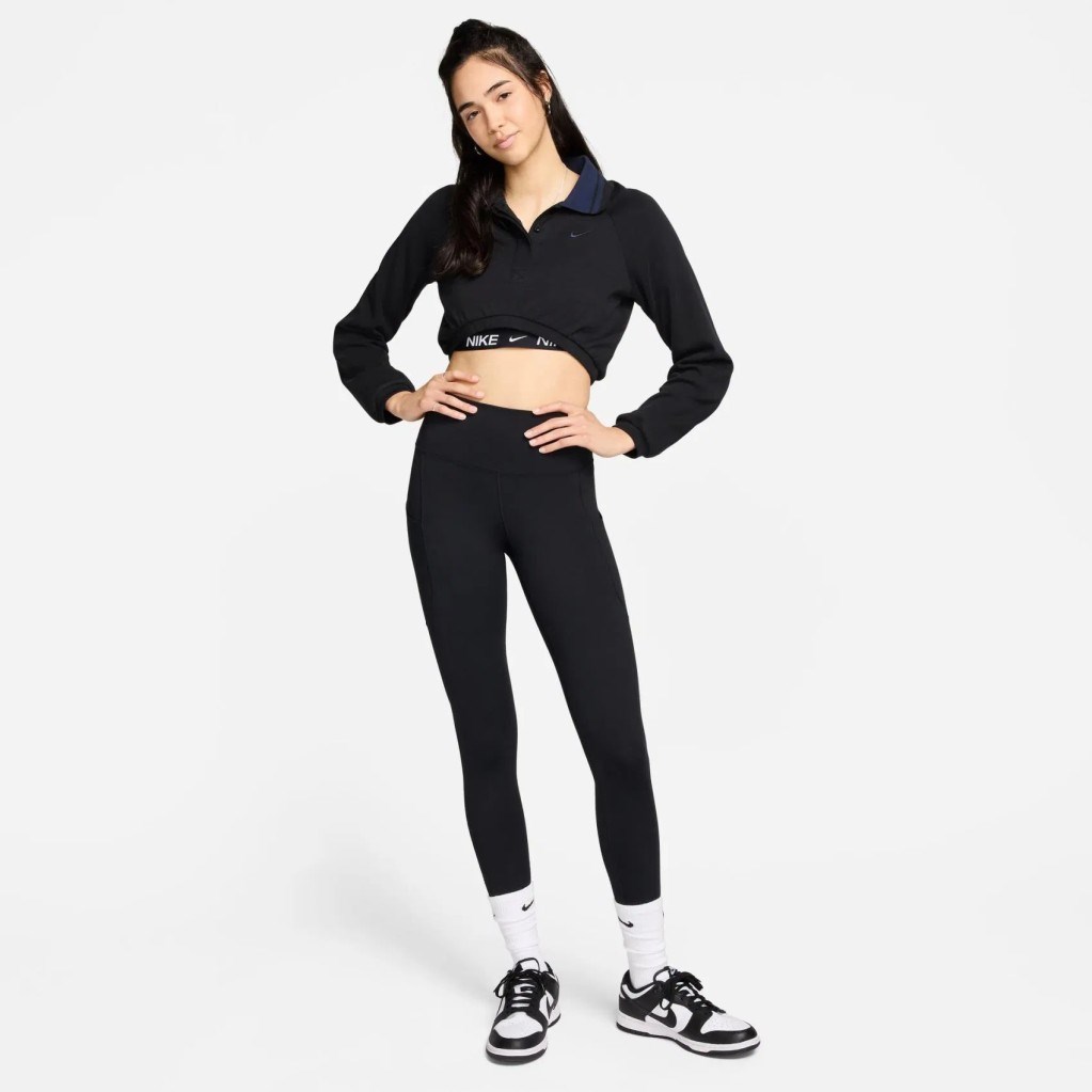 NIKE FN3241-010 Dri-FIT One High Rise 7/8 Tight Kadın Siyah Tayt