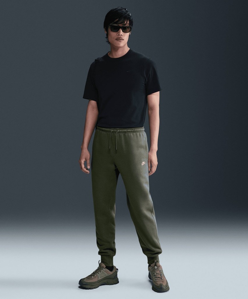 Nike FN3787-222 Club Fleece Erkek Jogger Pantolon - Yeşil