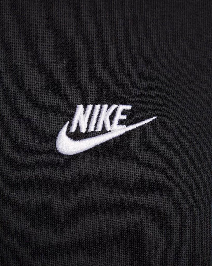 Nike FN3859-010 Club Fleece Erkek Kapüşonlu Sweatshirt - Siyah