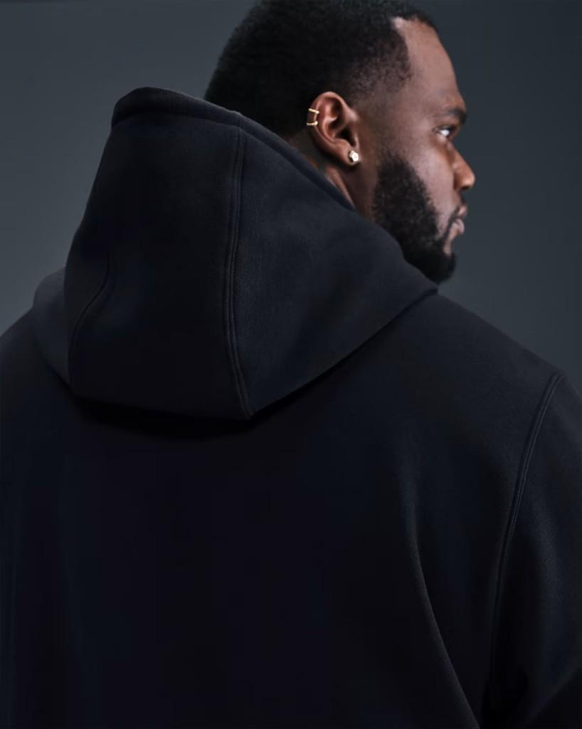 Nike FN3859-010 Club Fleece Erkek Kapüşonlu Sweatshirt - Siyah