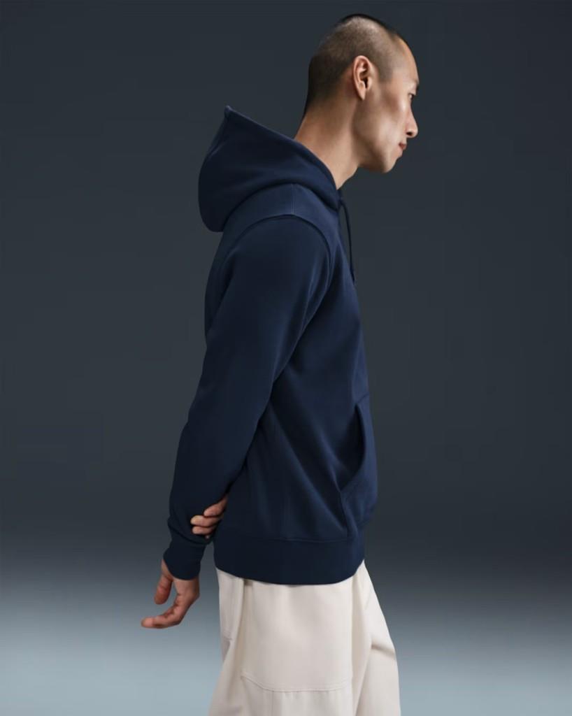 Nike FN3859-451 Club Fleece Erkek Kapüşonlu Sweatshirt - Lacivert