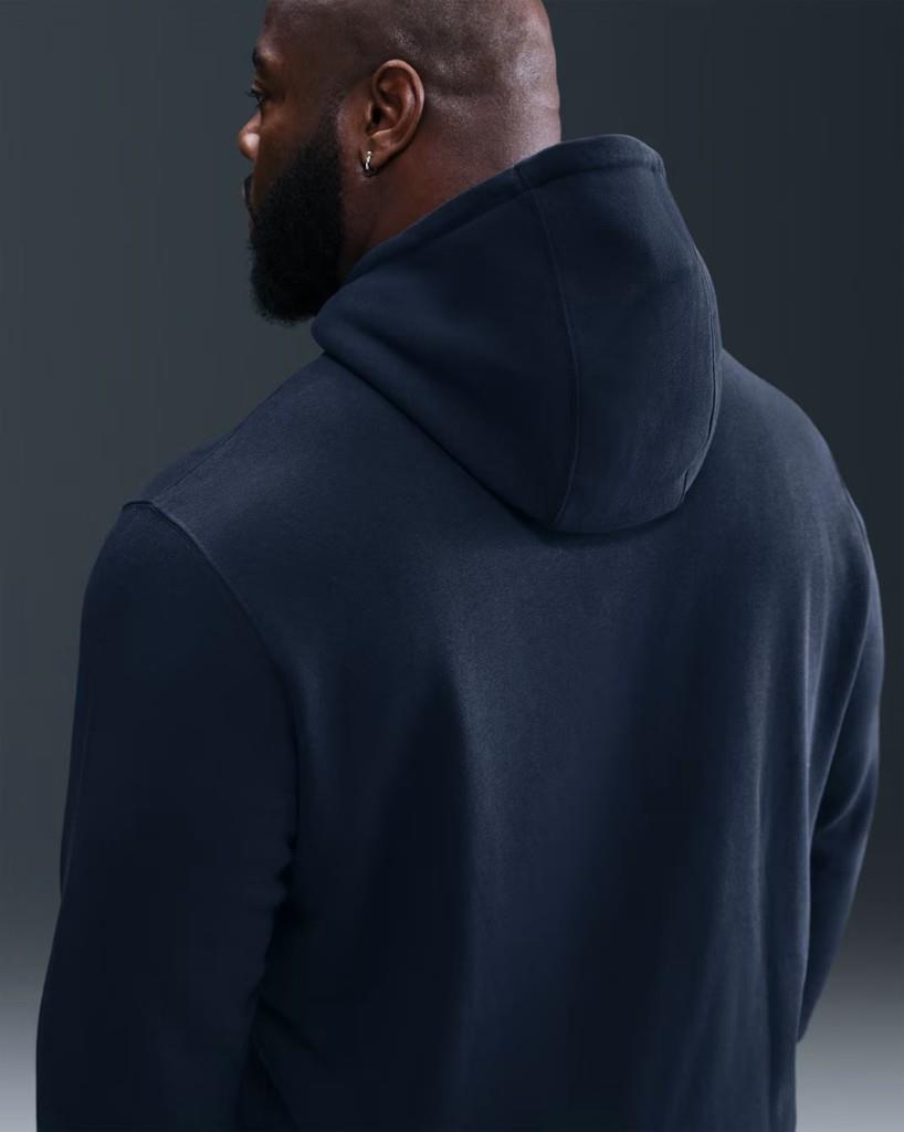 Nike FN3859-451 Club Fleece Erkek Kapüşonlu Sweatshirt - Lacivert