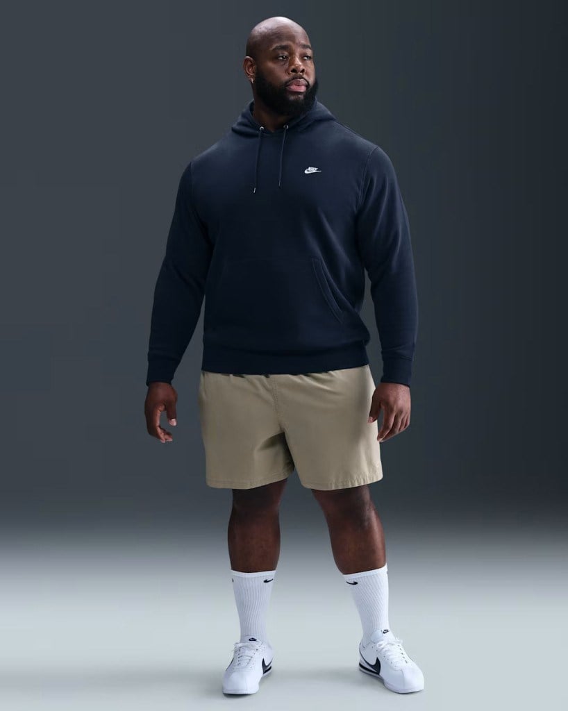 Nike FN3859-451 Club Fleece Erkek Kapüşonlu Sweatshirt - Lacivert