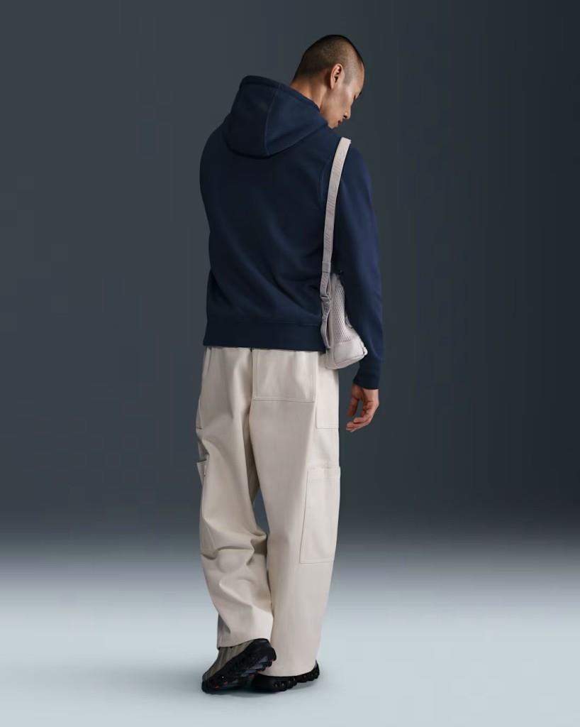 Nike FN3859-451 Club Fleece Erkek Kapüşonlu Sweatshirt - Lacivert