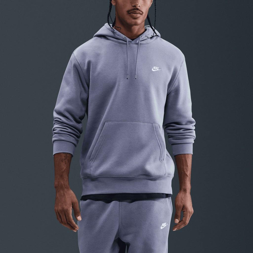 Nike FN3859-499 Club Fleece Erkek Kapüşonlu Sweatshirt - Lila
