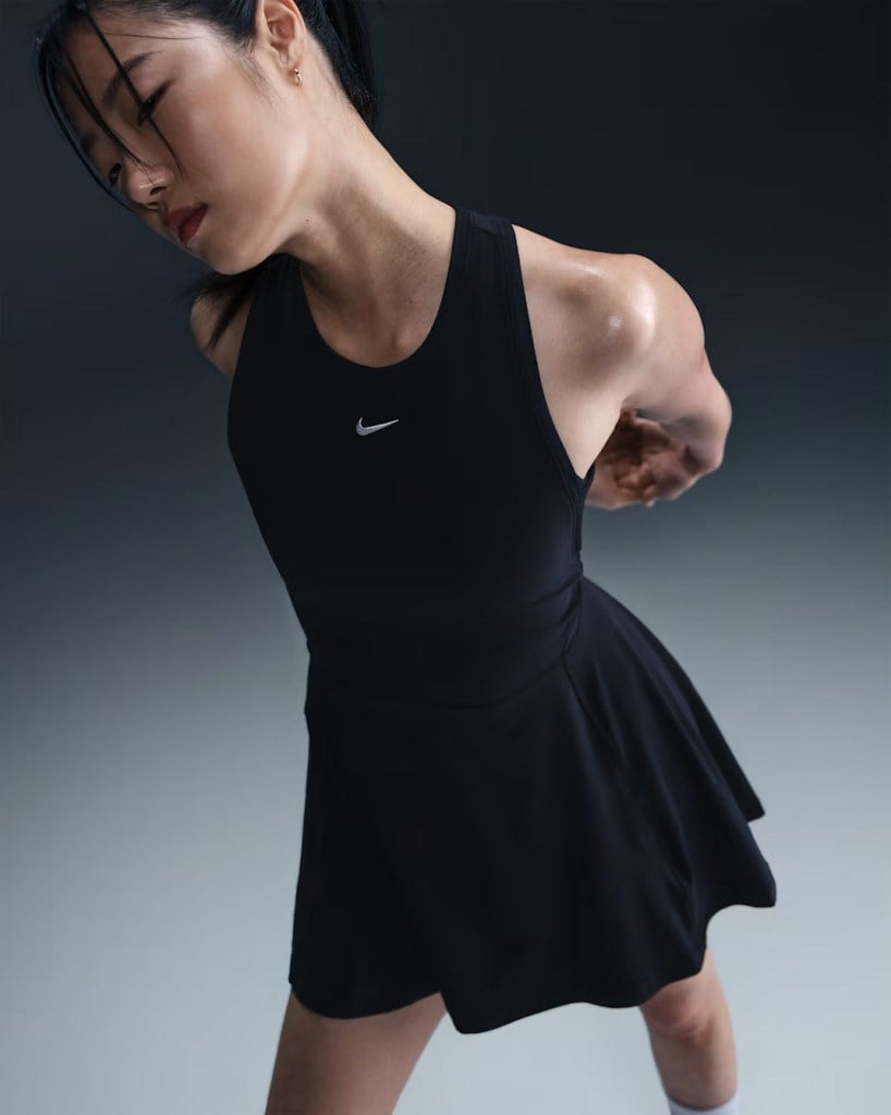 Nike FQ1780-010 Victory Dri-FIT Kadın Tenis Elbisesi - Siyah