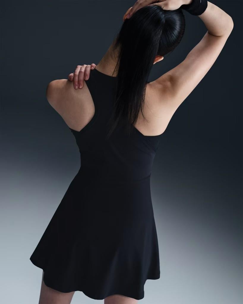 Nike FQ1780-010 Victory Dri-FIT Kadın Tenis Elbisesi - Siyah