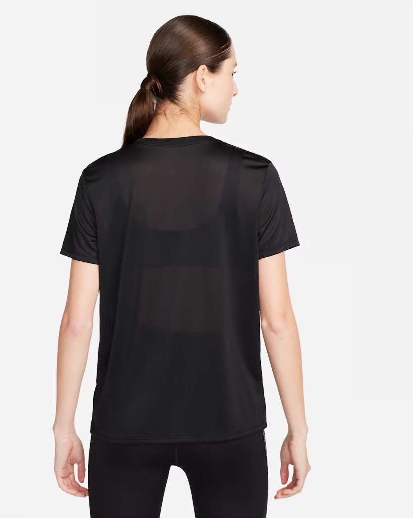 Nike FQ4975-011 Dri-FIT Baskılı Kadın Tişört - Siyah