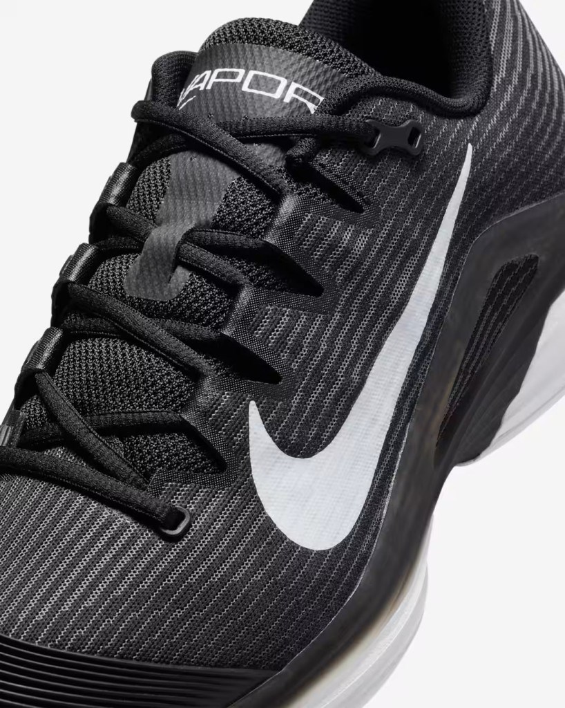 Nike FV5552-001 Vapor 12 Sert Kort Erkek Tenis Ayakkabısı - Siyah