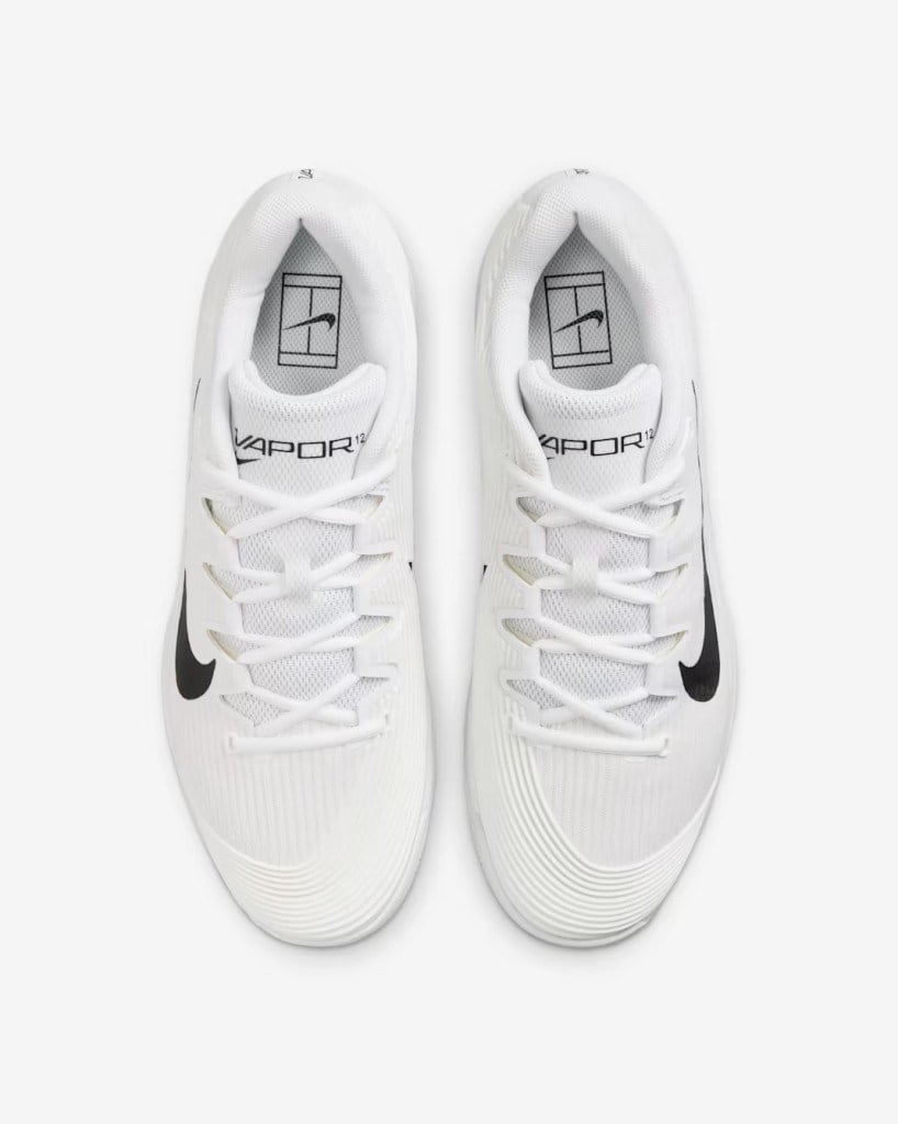Nike FV5552-101 Vapor 12 Sert Kort Erkek Tenis Ayakkabısı - Beyaz