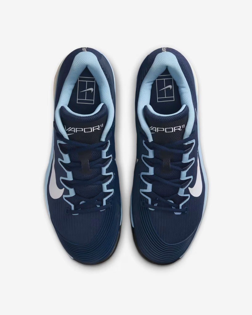 Nike FV5552-402 Vapor 12 Sert Kort Erkek Tenis Ayakkabısı - Lacivert