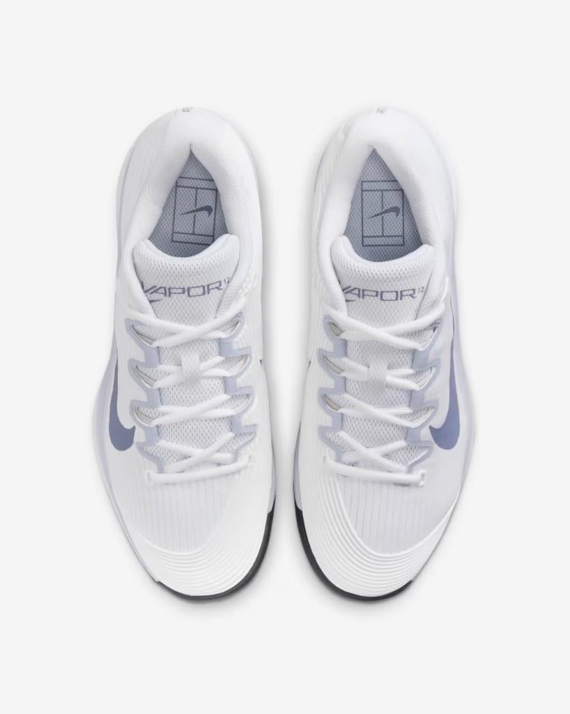 Nike FV5554-102 Vapor 12 Sert Kort Kadın Tenis Ayakkabısı - Beyaz