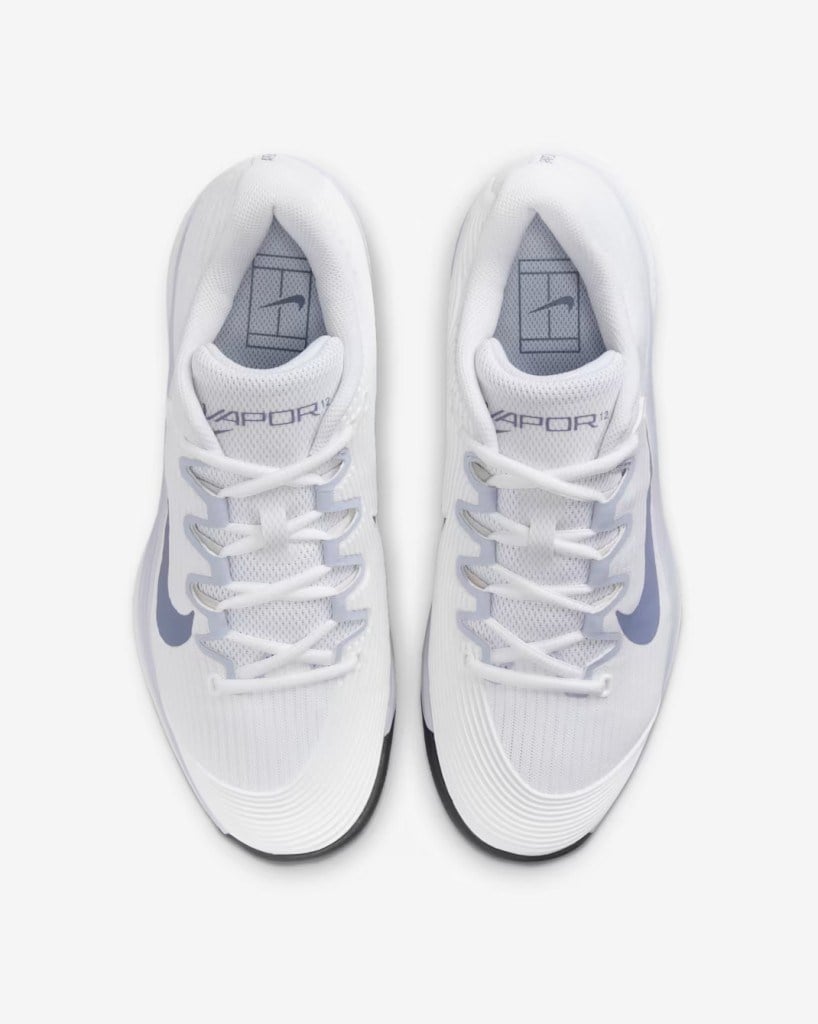 Nike FV5554-102 Vapor 12 Sert Kort Kadın Tenis Ayakkabısı - Beyaz
