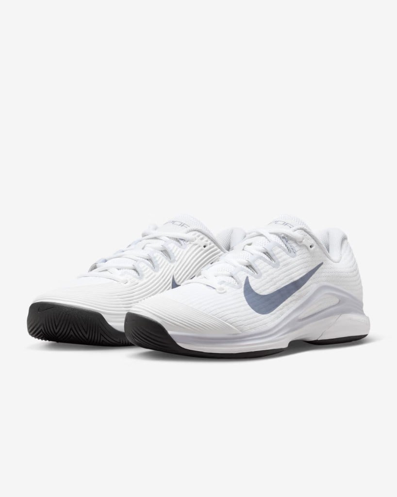 Nike FV5554-102 Vapor 12 Sert Kort Kadın Tenis Ayakkabısı - Beyaz