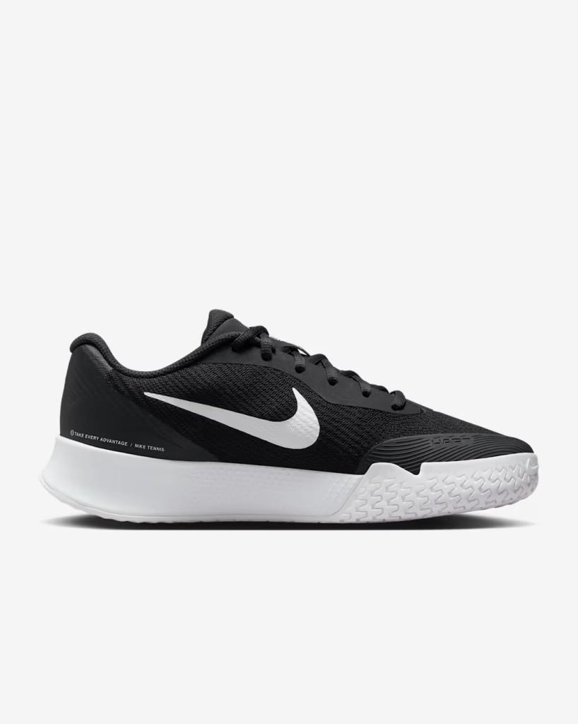 Nike FZ2156-001 Vapor Lite 3 Sert Kort Kadın Tenis Ayakkabısı - Siyah