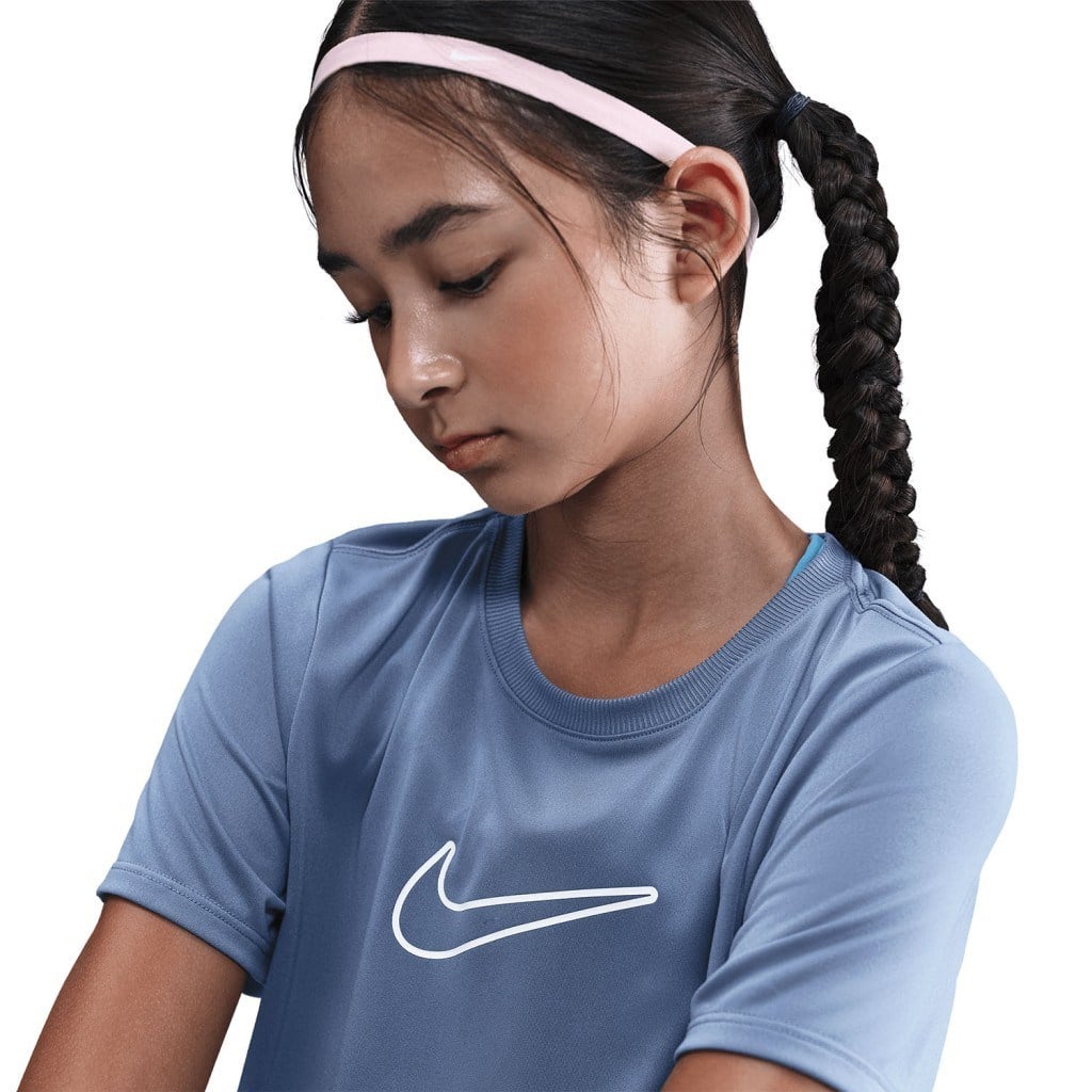 NIKE FZ5600-499 One Fitted Genç Kız Indigo Tişört