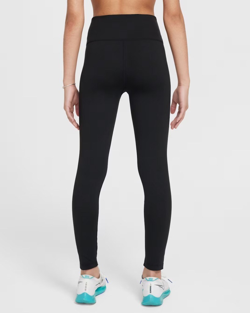 Nike FZ5605-010 One Dri-FIT Yüksek Belli Genç Çocuk (Kız) Taytı - Siyah