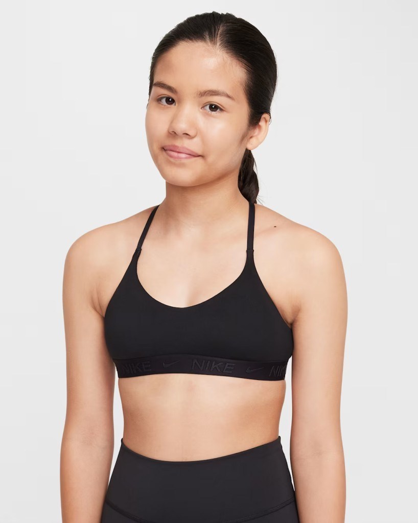 Nike FZ5860-010 Indy Kız Çocuk Spor Sütyeni - Siyah